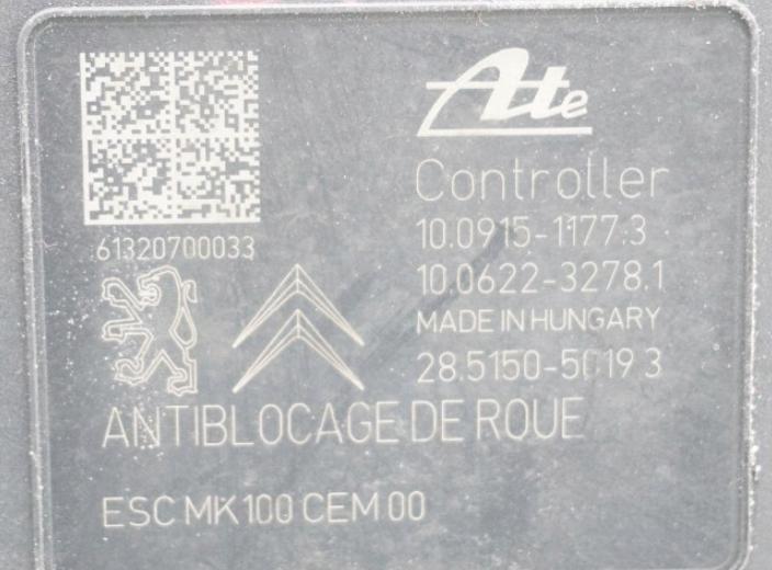 Peugeot 301 sedan 1.6 16v petrol MT 85 kW 2018  Pumpa ABS