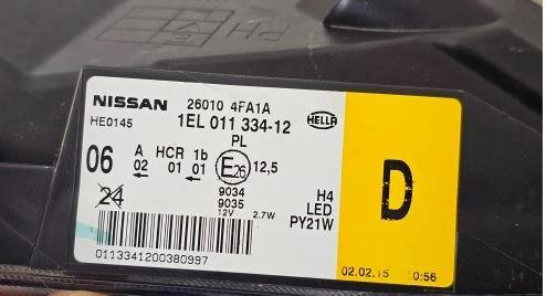 NISSAN NV200 Svetlo predné pravé 260104FA1A R502