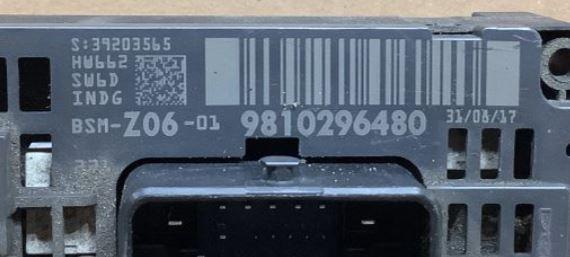 Peugeot 508 2010-2018 sedan 1.6 HDI diesel AT 88 kW 2017  Poistková skrinka 9810296480