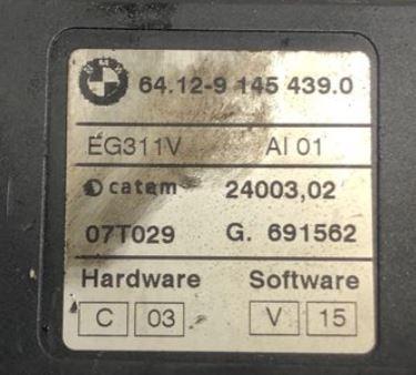 BMW X3 E83 2003-2010 hatchback 2.0 D diesel MT 130 kW 2008  Modul 641291454390 64129145439