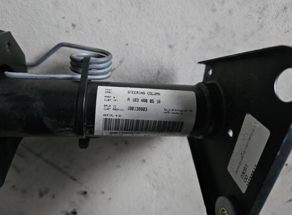 Mercedes ML W163 1997-2005 suv 2.7 CDI diesel 120 kW 2001  Riadenie 1634600516 1635459132