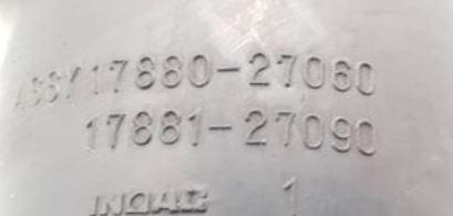 Toyota Rav4 II 2000-2005 hatchback 2.0 D4D diesel MT 85 kW 2004  Rúrka chladenia vzduchu 1788027060/1788127090