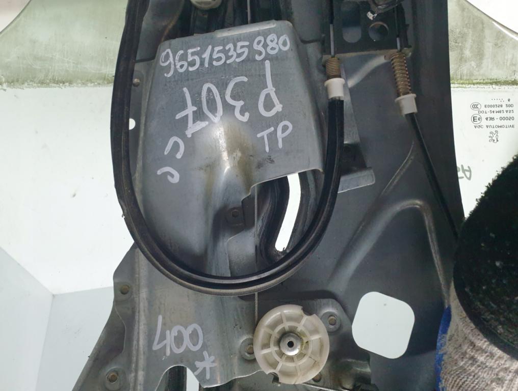 Peugeot 307 CC  Mechanizmus sťahovania okna zadný pravý 9651535980