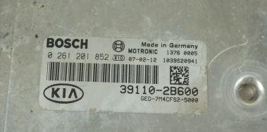 Kia Ceed I 2006-2012 hatchback 1.4 16v petrol MT 77 kW 2010  Riadiaca jednotka 39110-2B600