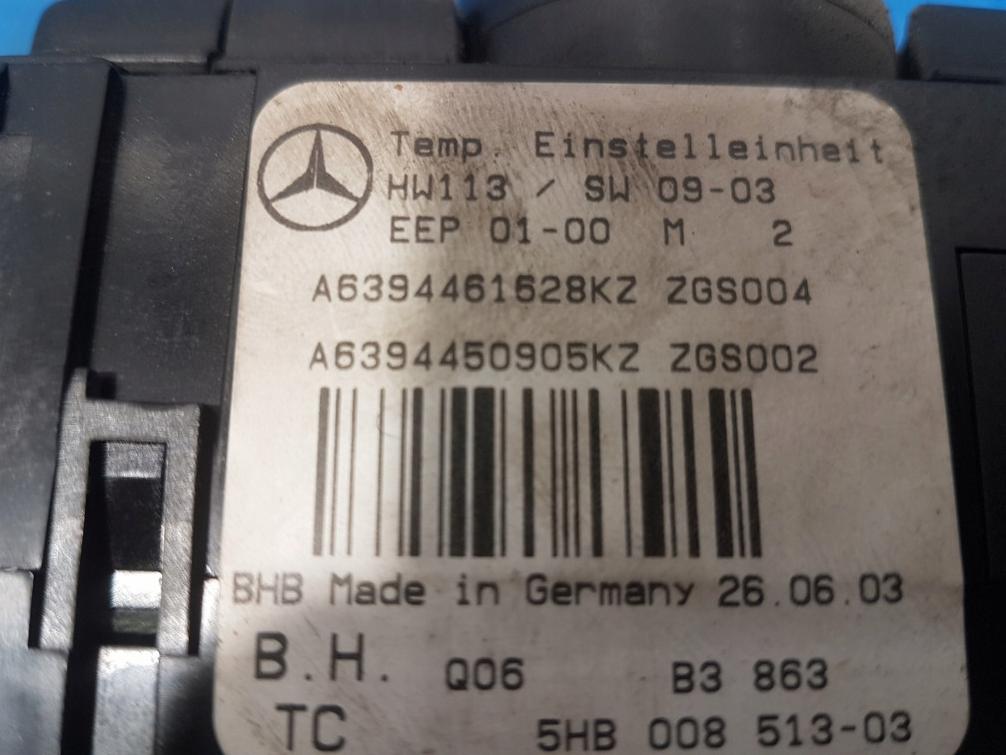 Mercedes VIANO W639 Panel kúrenia/klimatizácie A6394461628KZ