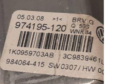 Volkswagen Passat B6 2005-2010 sedan 1.8 TSI petrol MT 118 kW 2008  Motorček okien predný ľavý 1K0959703AB 3C9839461L 984064415