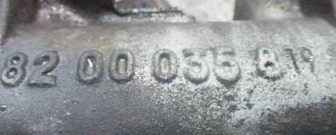 Renault Laguna II 2001-2007 hatchback 1.9 DCI diesel 88 kW 2002  Sacie potrubie 8200035819