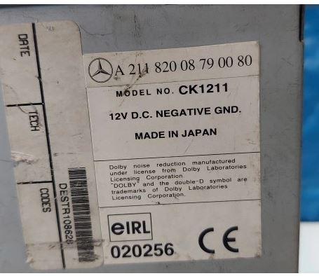 Mercedes E W211 2002-2009 sedan 1.8 KOMPRESSOR petrol AT 120 kW 2007  Rádio CK1211