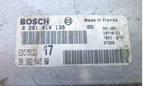 Peugeot Citroen Riadiaca jednotka 9636254580 0281010135