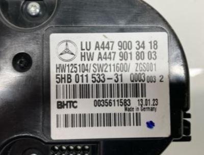 Mercedes Vito W447 2014- hatchback 2.1 CDI diesel AT 100 kW 2015  Panel kúrenia/klimatizácie A4479003418