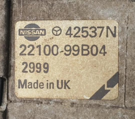 Nissan Micra K11 1992-2003 hatchback 1.0 16v petrol MT 40 kW 1996  Rozdeľovač 22100-99B04 42537N