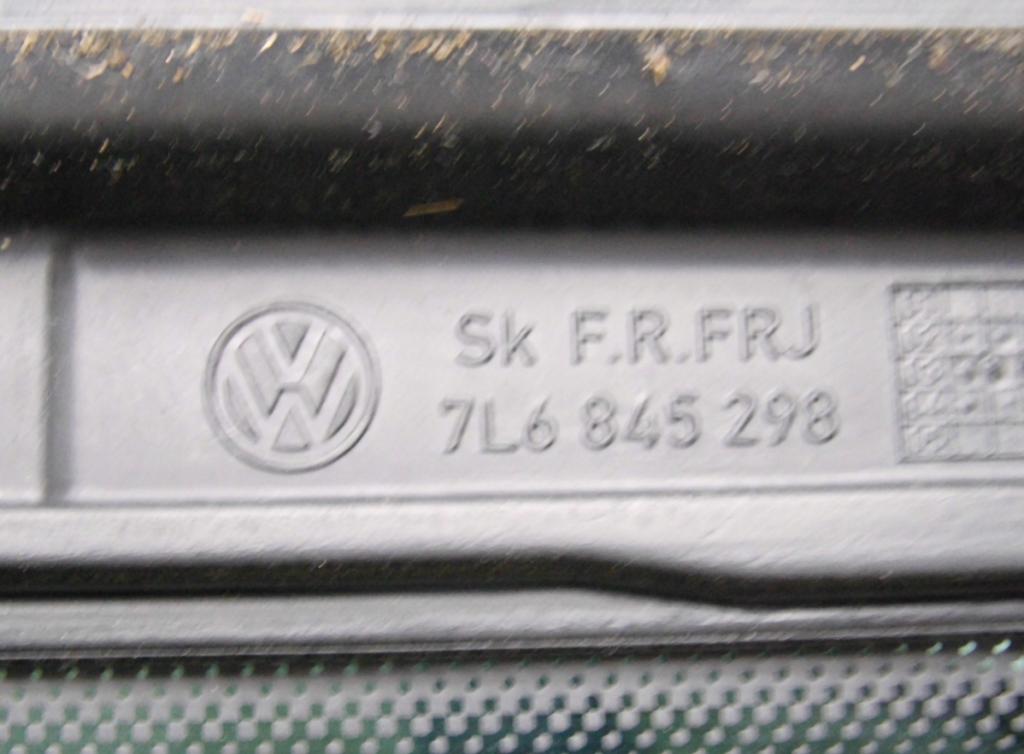 Volkswagen Touareg I 2002-2010 hatchback 2.5 TDI diesel MT 128 kW 2005  Sklo ostatné 7L6845298