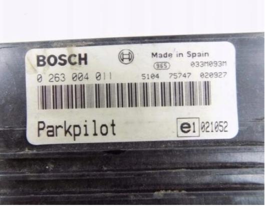 Opel Zafira A 1999-2005 hatchback 1.6 16v petrol MT 74 kW 2001  Parkovací senzor modul  (PDC) 0263004011