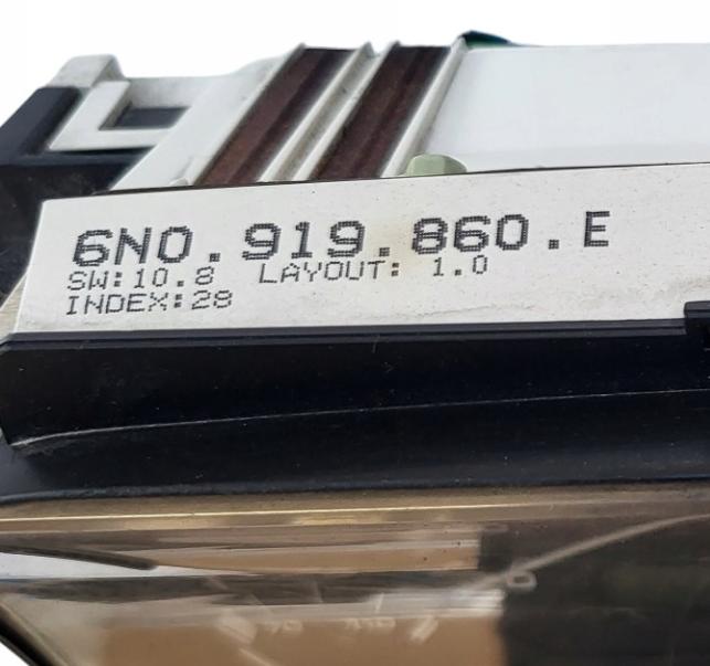 Volkswagen Polo III 6N 1994-2001 hatchback 1.4 TDI diesel MT 55 kW 2001  Prístrojová doska 5392325900G
