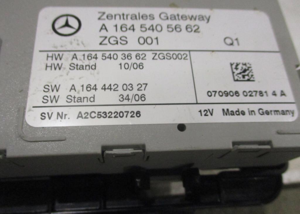 Mercedes ML W164 2005-2011 hatchback 3.0 CDI diesel AT 165 kW 2008  Modul komfortu A2C53220726 A1645405662