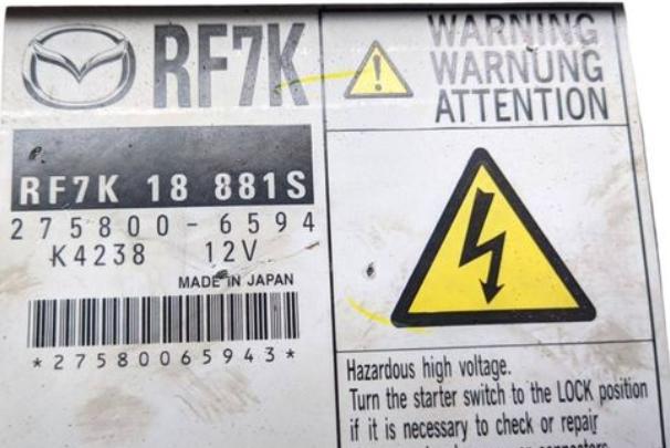 Mazda 6 I GG 2002-2007 combi 2.0 CITD diesel 100 kW 0  Riadiaca jednotka motora 275800-6594   RF7K18881S
