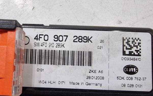 Audi A6 C6 2004-2011 sedan 2.0 TDI diesel MT 103 kW 2008  Modul komfortu 4F0907289K 4F0910289K
