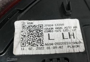 Kia Ceed III 2018- hatchback 1.6 CRDI diesel MT 85 kW 2018  Svetlo zadné ľavé 92401J7150 J7924-17200