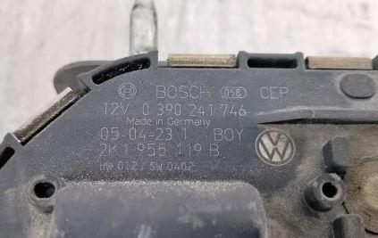 Volkswagen Caddy III 2K 2003-2020 hatchback 1.9 TDI diesel MT 77 kW 2009  Mechanizmus stieračov predný 2K1955023E 2K1955119B 397020667