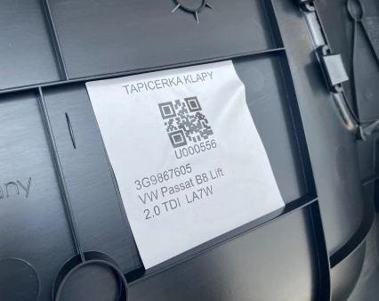 Volkswagen Passat B8 2014- combi 2.0 TDI diesel AT 110 kW 2015  Tapacír zadnej kapoty (kufra) 3G9867605