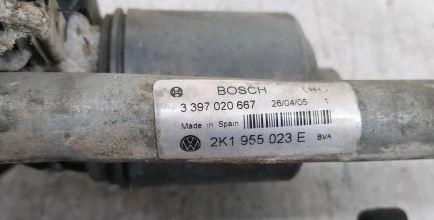 Volkswagen Caddy III 2K 2003-2020 hatchback 1.9 TDI diesel MT 77 kW 2009  Mechanizmus stieračov predný 2K1955023E 2K1955119B 397020667