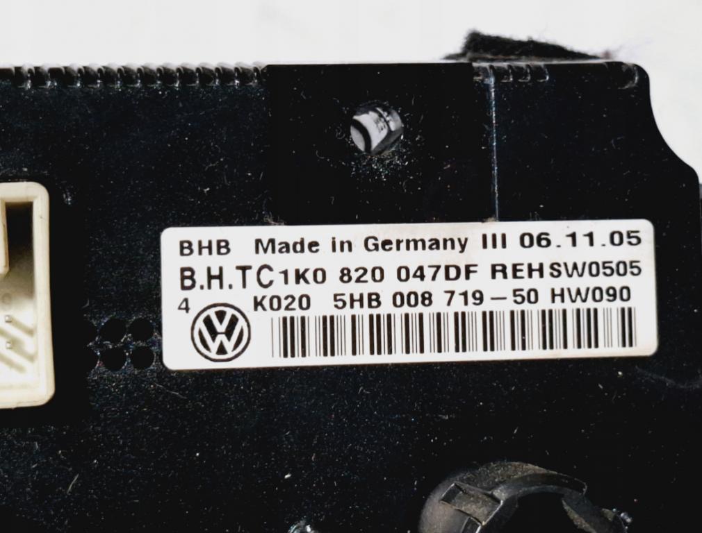 Volkswagen Passat B6 2005-2010 sedan 1.8 TSI petrol MT 118 kW 2008  Panel kúrenia/klimatizácie 1K0820047DF