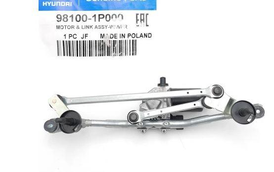 Hyundai ix20 2010-2019 hatchback 1.4 16v petrol MT 66.2 kW 2010  Mechanizmus stieračov predný 981001-P000