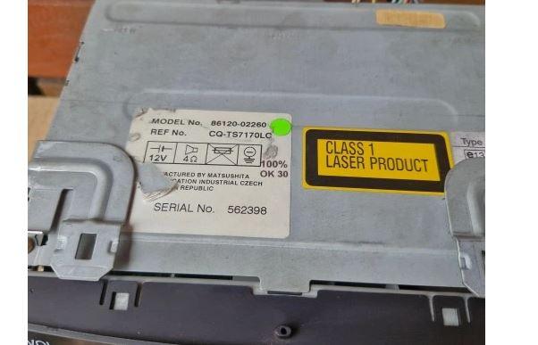 Toyota Corolla E12 2001-2009 hatchback 1.4 16v petrol MT 71 kW 2002  Rádio 86120-02260