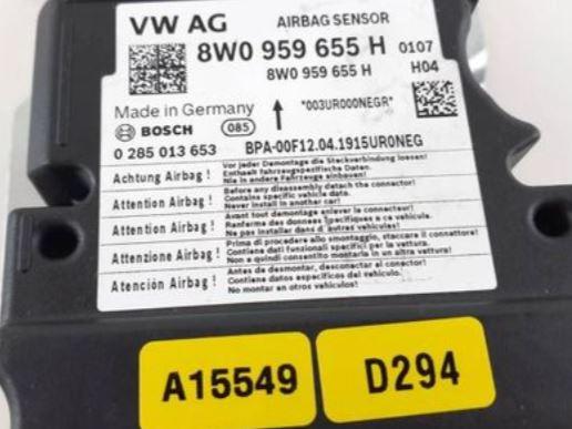 Audi A5 8T 2007-2016 hatchback 3.0 TDI V6 diesel AT 176 kW 2011  Riadiaca jednotka airbagu 8W0959655H 0285013653