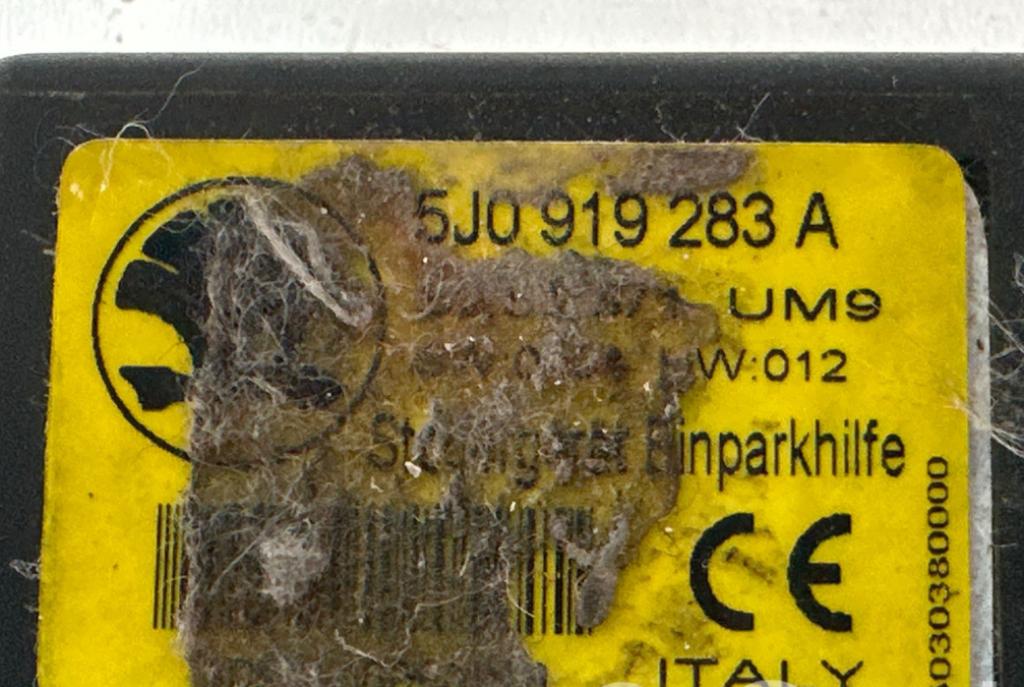 Skoda Fabia II 2007-2014 hatchback 1.4 TDI diesel MT 51 kW 2009  Modul parkovacích senzorov 5J0919283A