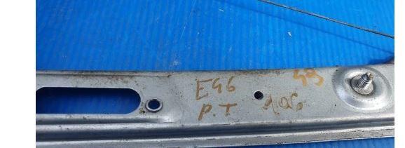 BMW 3 E46 1998-2007 sedan 1.8 petrol MT 85 kW 2003  Mechanizmus sťahovania okna predný pravý 7011206