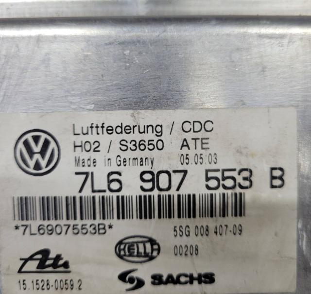 Volkswagen Touareg I 2002-2010 hatchback 5.0 TDI V10 diesel AT 230 kW 2004  Riadiaca jednotka motora 7L6907553B 5SG00840709