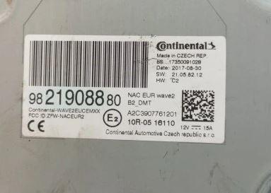 Peugeot 508 2010-2018 sedan 1.6 HDI diesel AT 88 kW 2017  Rádio 9821908880
