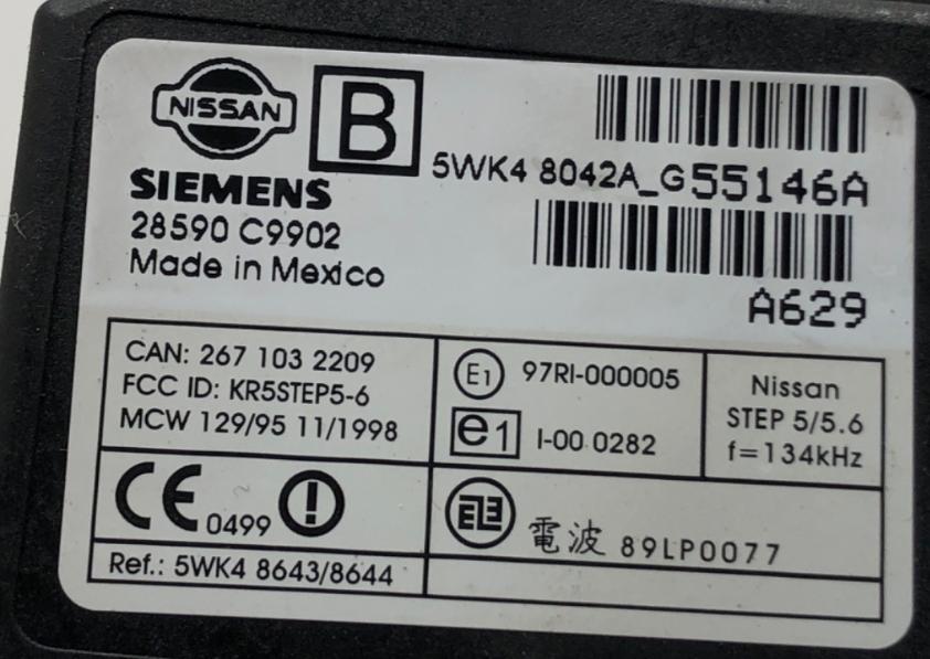 NISSAN MURANO Z50 SUV 2006 172 kW 3.5 3498 spinačka 28590C9902 (Spínacia skrinka)