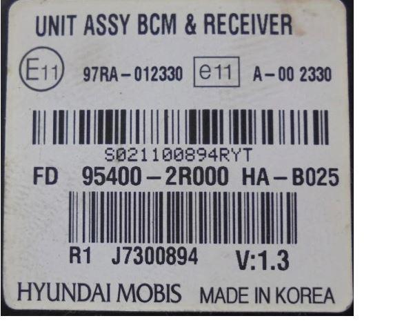 Hyundai I30 I 2007-2012 hatchback 1.6 CRDI diesel MT 85 kW 2010  Modul 95400-2R000