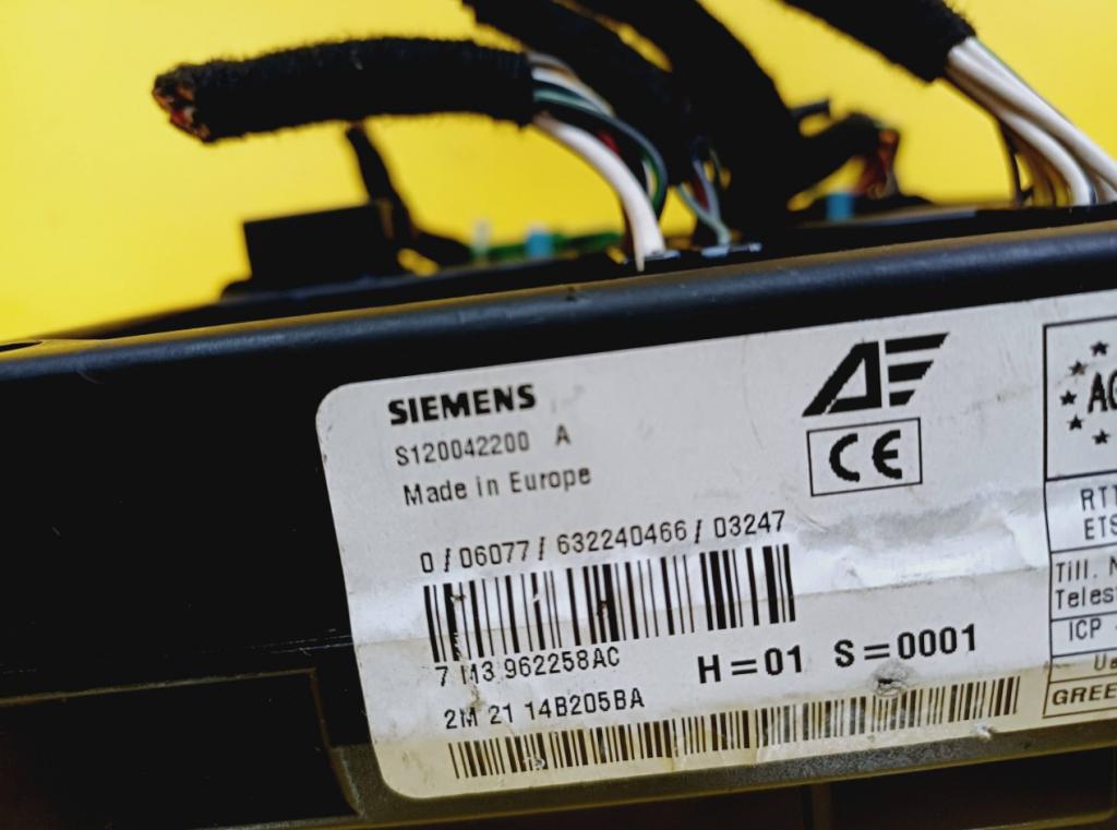 Volkswagen Sharan I 1995-2010 hatchback 1.8 20v petrol 110 kW 2003  Modul BSI S120042200A 7M3962258AC