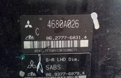 Mitsubishi Outlander I 2003-2006 hatchback 2.0 16v petrol MT 100 kW 2004  Posilňovač bŕzd 06.2777-6031.4   4680A026