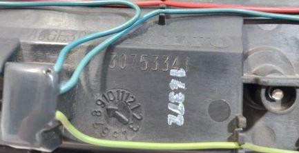 Volvo XC60 I 2008-2017 suv 2.4 diesel 151 kW 2010  Lišta osvetlenia ŠPZ 30753341