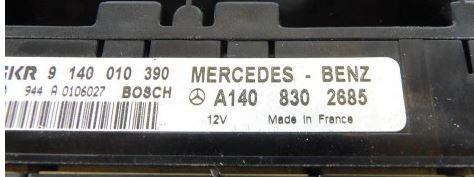 Mercedes CLK I W208 1997-2003 coupe 2.0 petrol MT 100 kW 1999  Panel kúrenia/klimatizácie A1408302685