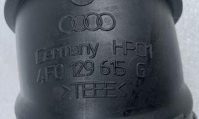 Audi A6 C6 2004-2011 sedan 2.0 TDI diesel MT 103 kW 2008  Hadica chladenia vzduchu 4F0129615G