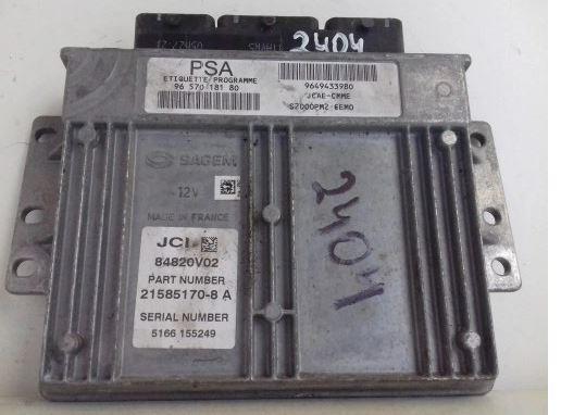 Peugeot 1007 hatchback 0.0 petrol MT 3 kW 1999  Riadiaca jednotka motora 9657018180 9649433980