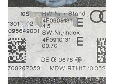 Audi A6 C6 2004-2011 sedan 3.0 TFSI V6 petrol AT 213 kW 2008  Spínacia skrinka 4F0909131