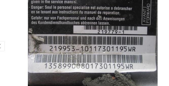 Fiat Ducato III 2006-2014 2.3 JTD diesel 88 kW 2008  Riadiaca jednotka airbagu 1358990080