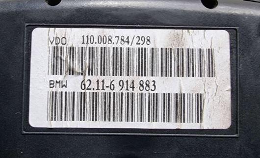 BMW 5 E39 1996-2003 sedan 2.8 petrol MT 142 kW 1998 manual  Prístrojová doska 62116914883 110008784