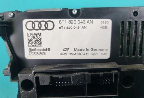 Audi A4 B8 2007-2015 combi 1.8 TFSI petrol MT 88 kW 2009  Panel kúrenia/klimatizácie 8T1820043AN