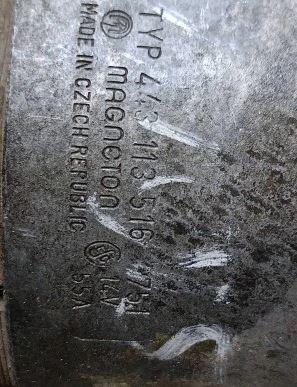 Skoda Fabia I 1999-2007 hatchback 1.2 petrol MT 40 kW 2004  Alternátor 443113516