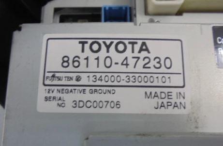 Toyota Prius II XW20 2003-2009 hatchback 1.5 petrol AT 57 kW 2008  Rádio 86110-47230