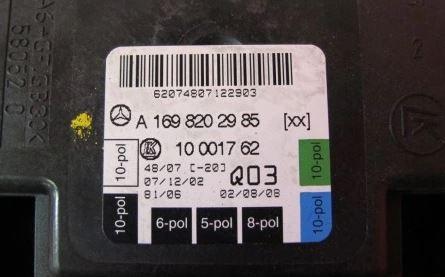 Mercedes B W245 2005-2011 hatchback 2.0 CDI diesel MT 80 kW 2006  Riadiaca jednotka dverí A1698202985