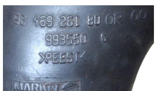 Suzuki Liana hatchback 1.4 DDIS diesel MT 66 kW 2004  Hadica chladenia vzduchu 9646926180