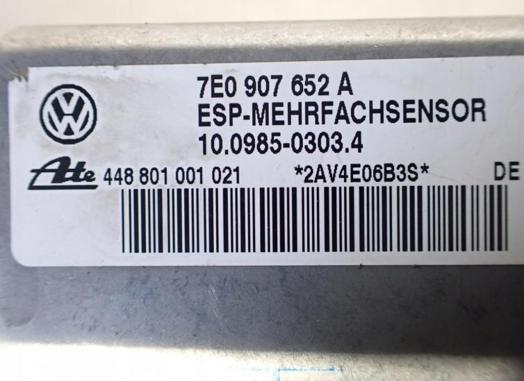 Volkswagen Touareg I 2002-2010 hatchback 5.0 TDI V10 diesel AT 230 kW 2004  Snímač ESP 7E0907652A